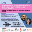 Live para o lançamento do novo site do Portal de Periódicos UFSCar