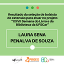 Resultado da seleção de bolsista de extensão para atuar no projeto "XXVII Semana do Livro e da Biblioteca da UFSCar"