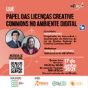 SIBi realiza a live Papel das licenças Creative Commons no ambiente digital