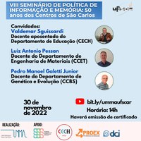 VIII SEMINÁRIO DE POLÍTICA DE INFORMAÇÃO E MEMÓRIA